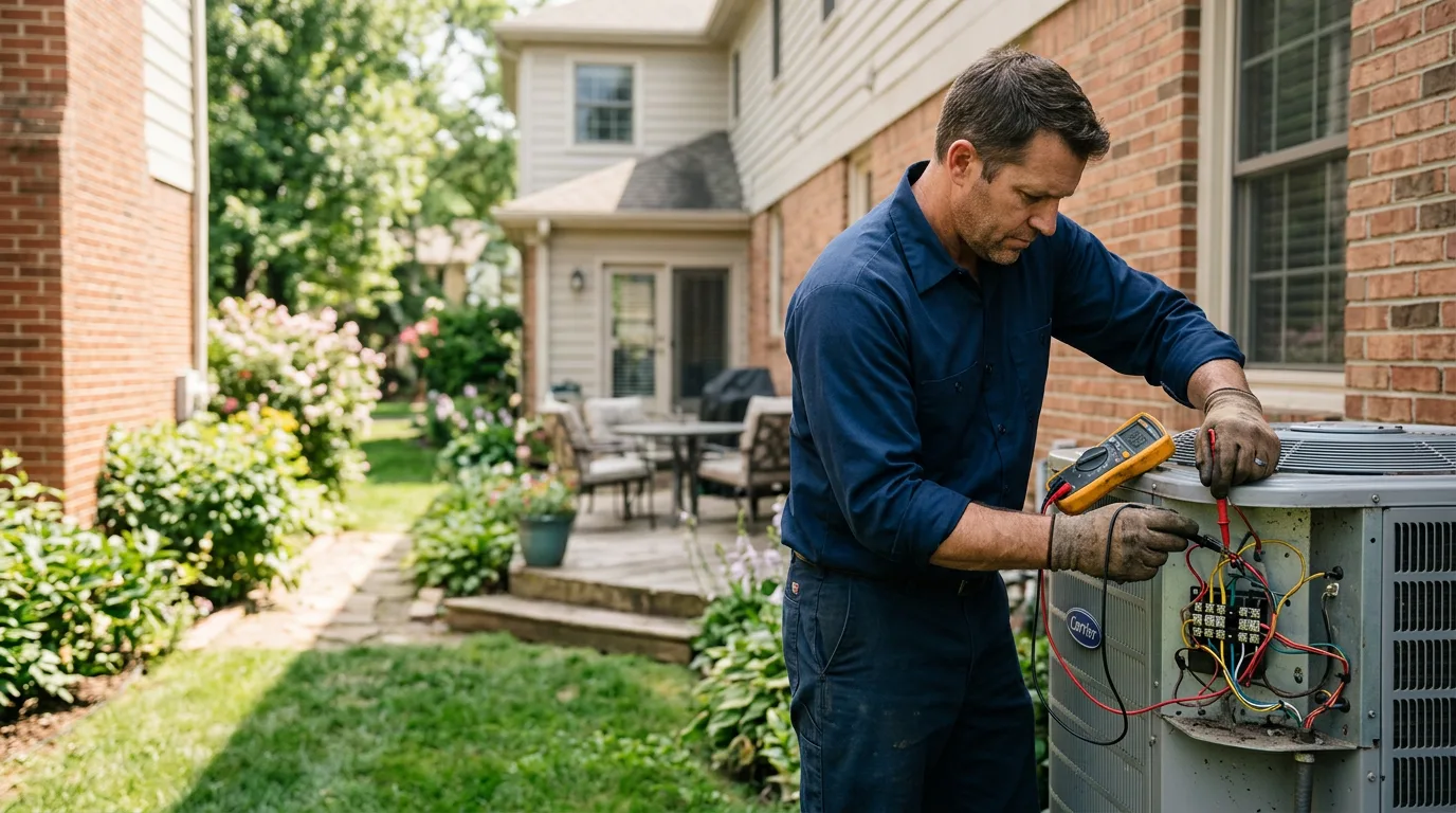 HVAC technician working near Oceanside, NY
